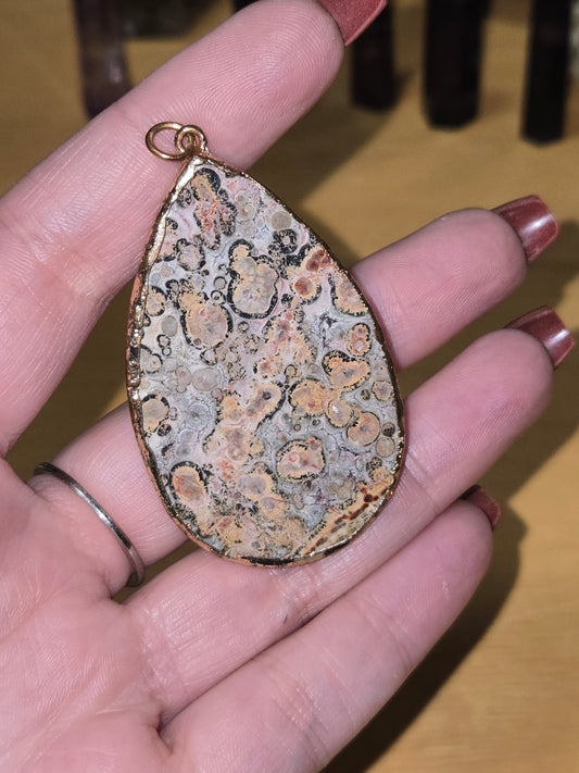 Leopard skin Jasper pendant