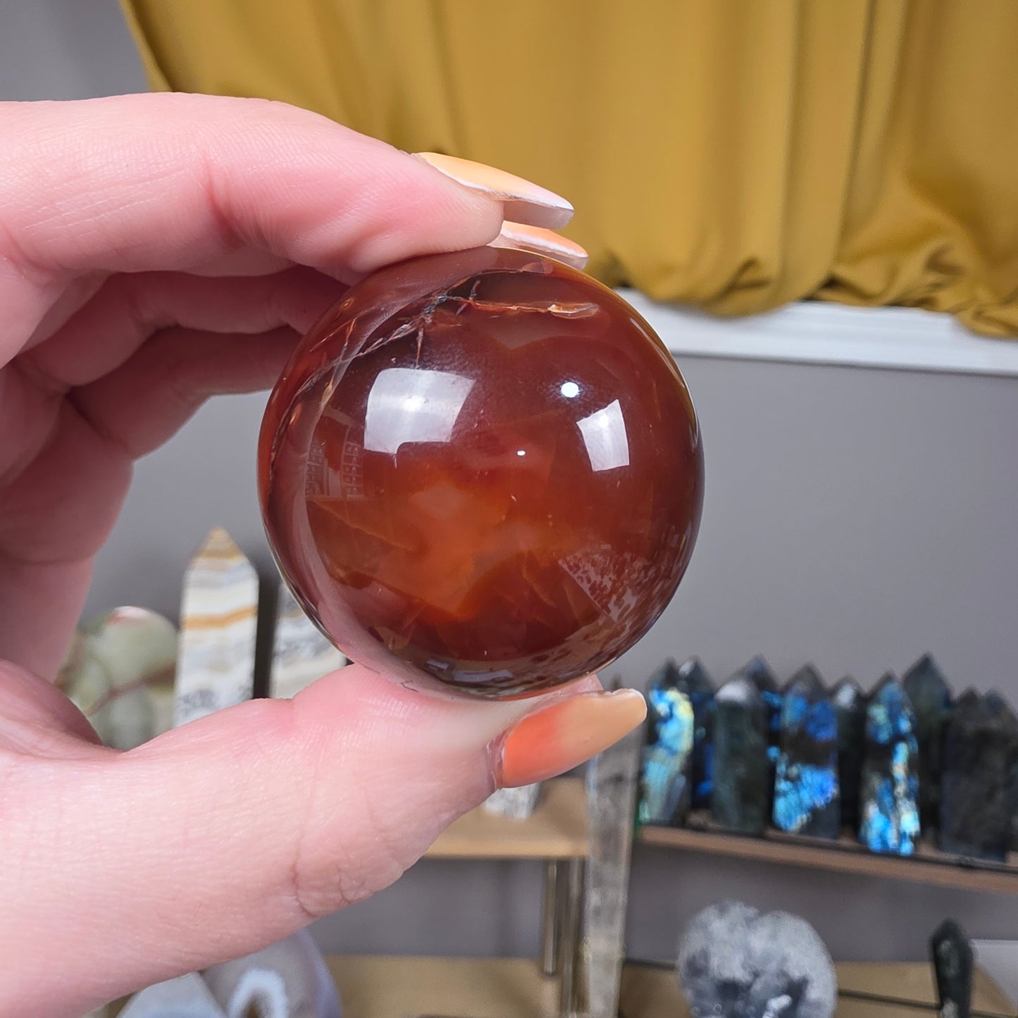Carnelian sphere