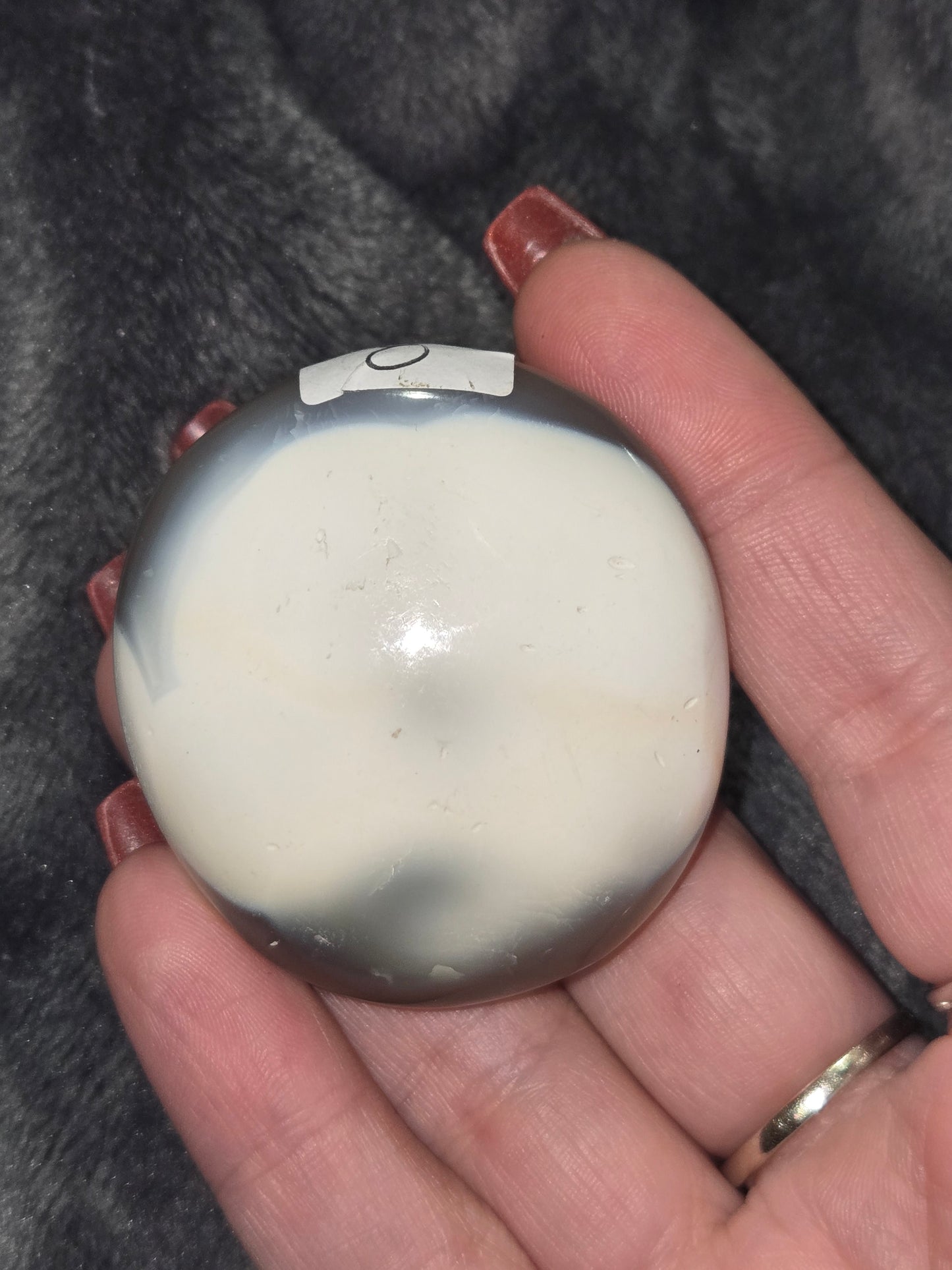 Orca Agate palm stone