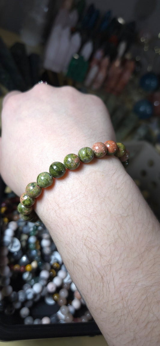 Unakite bracelet