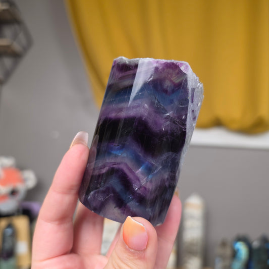 Fluorite "tube" towers
