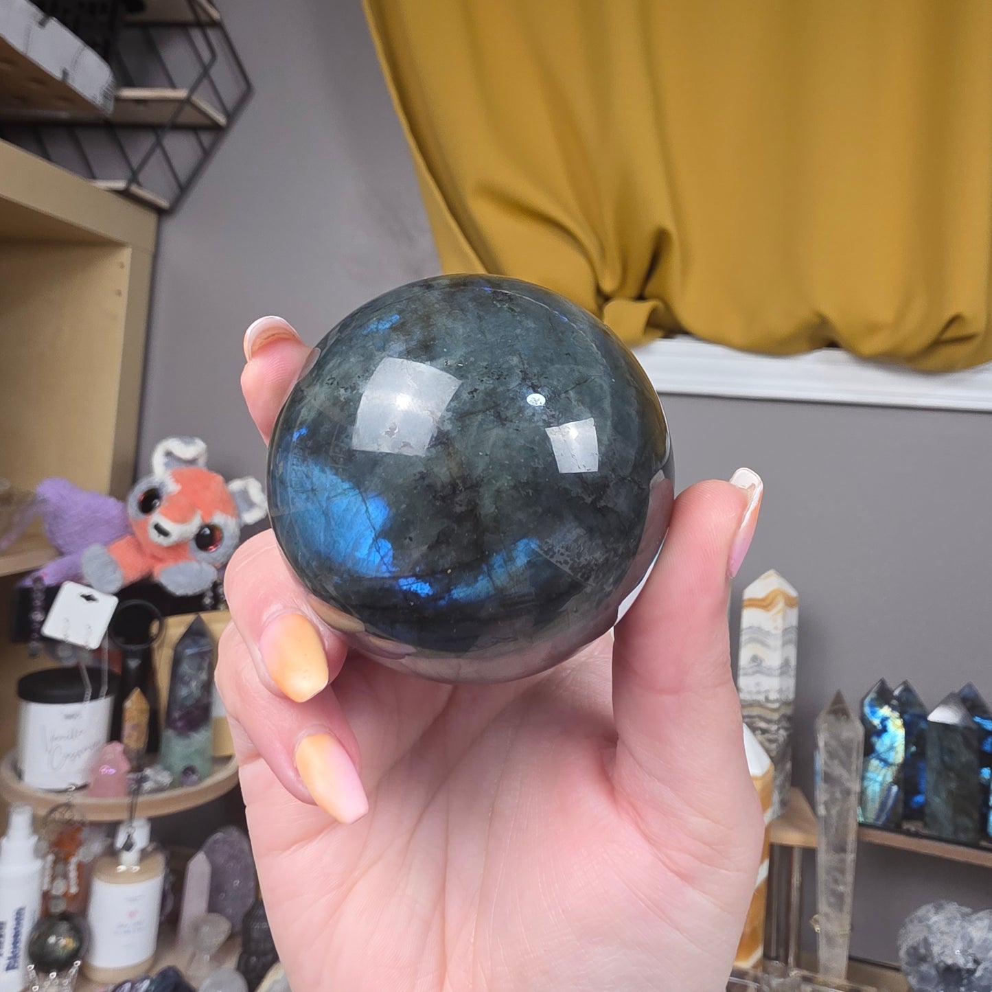 Labradorite sphere