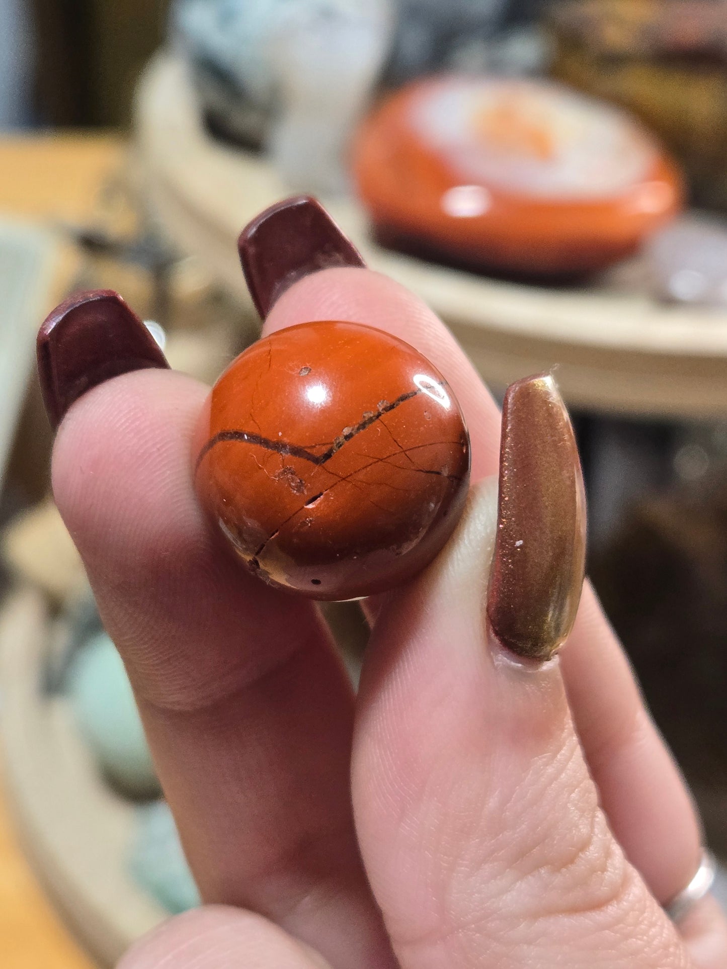 Red Jasper mini sphere