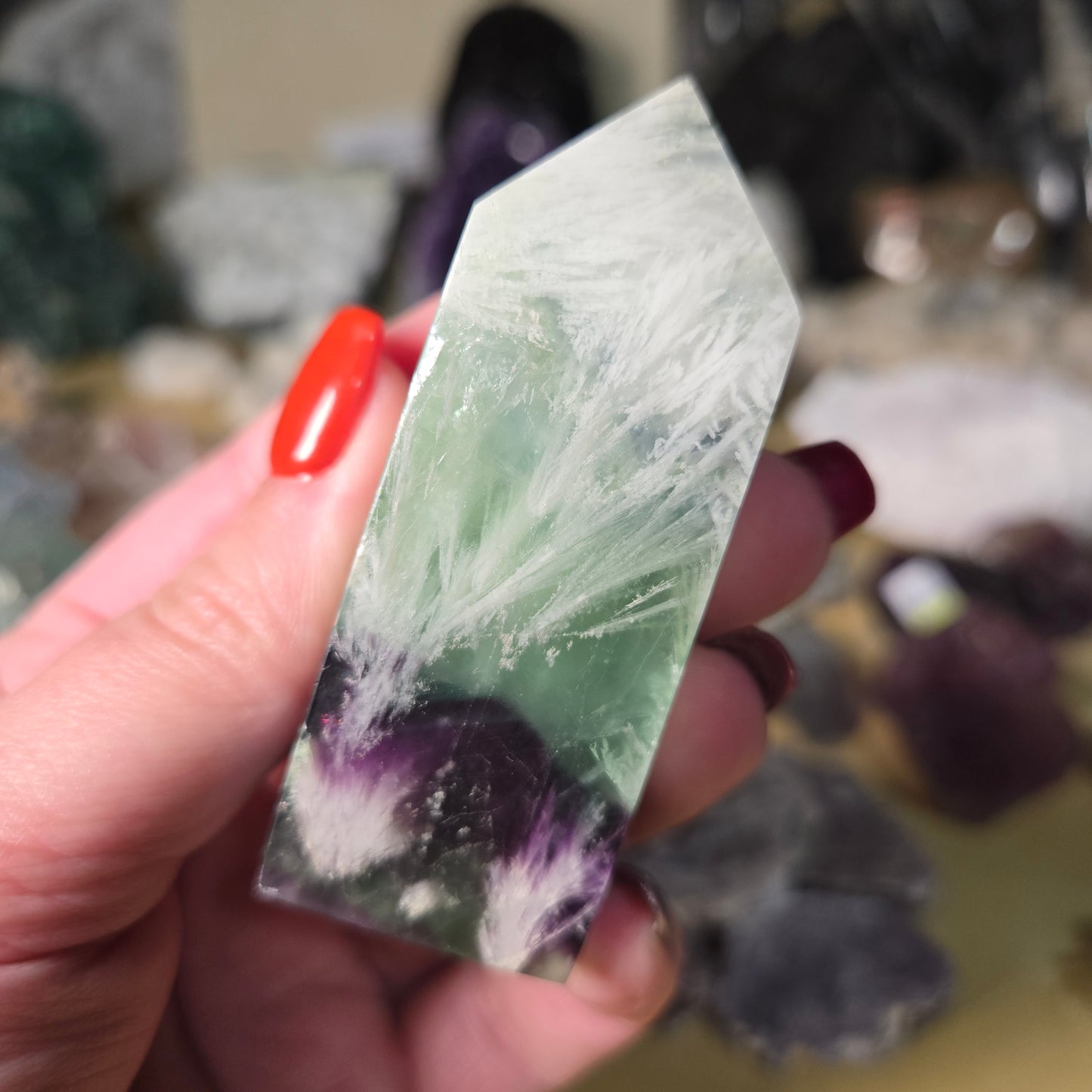 Feather Fluorite tower
