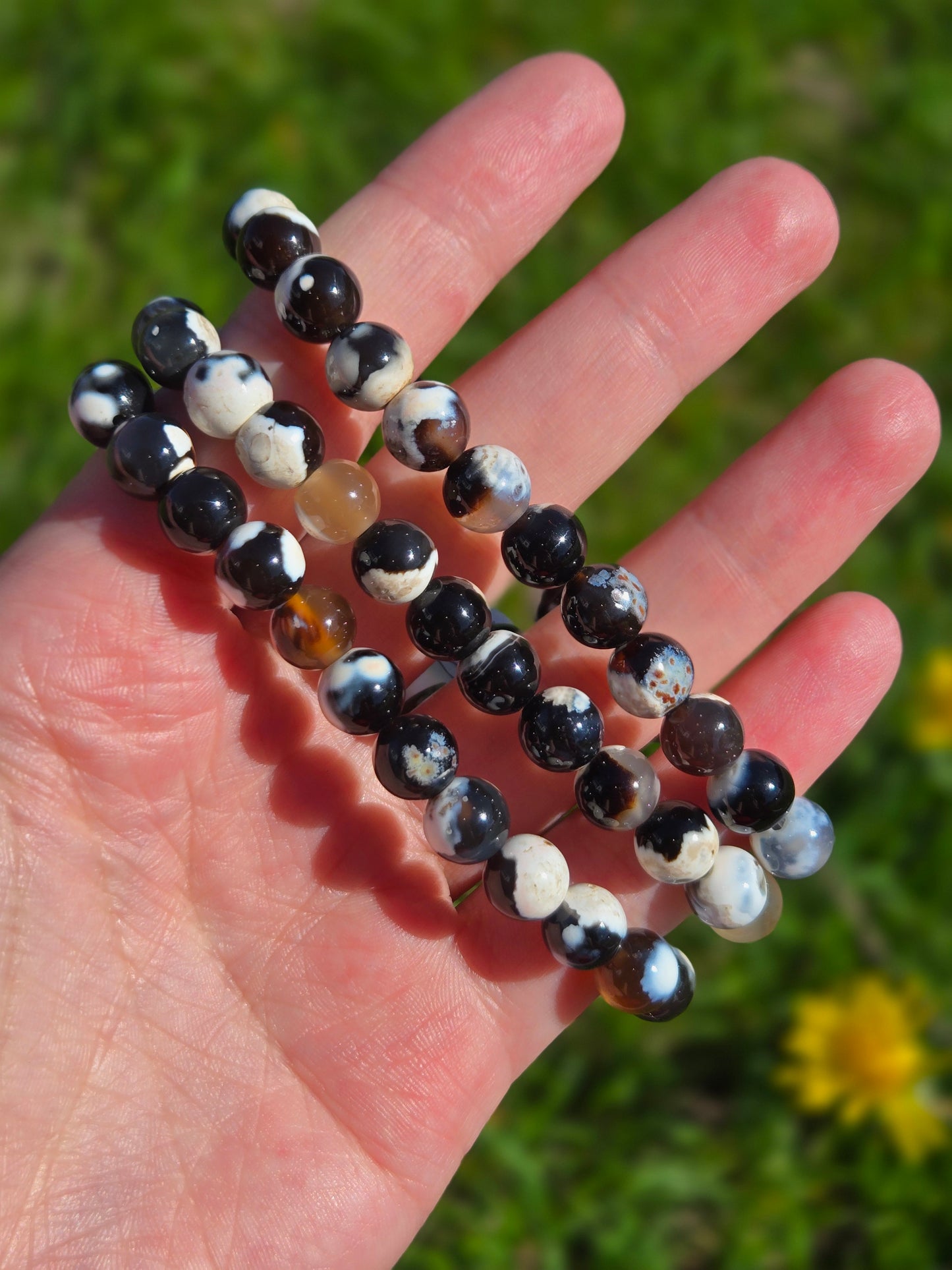 Orca Agate bracelet 8 mm