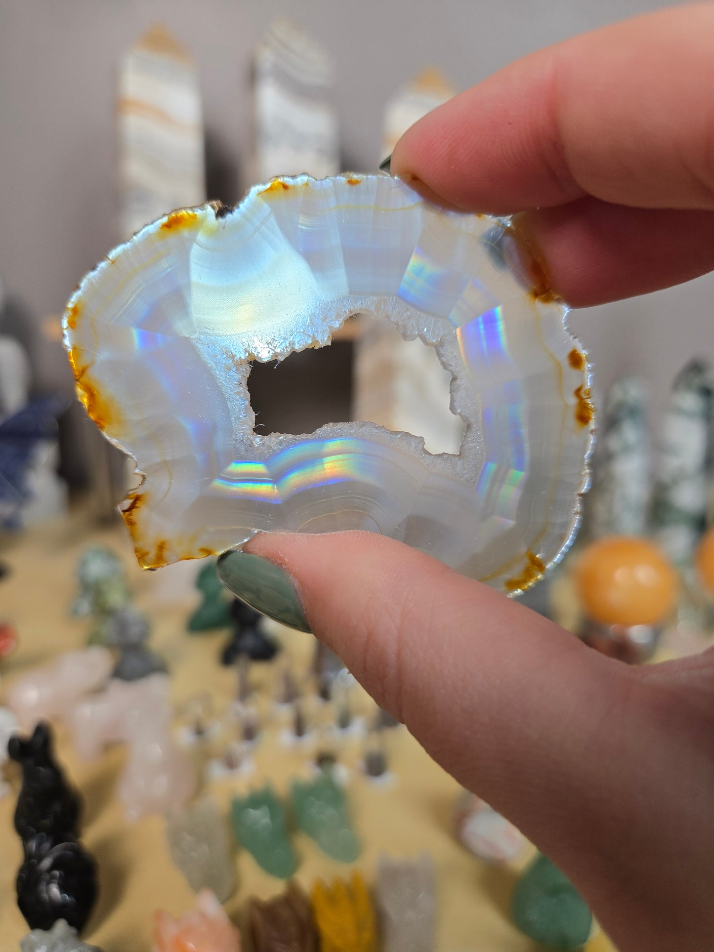 Iris Agate slices